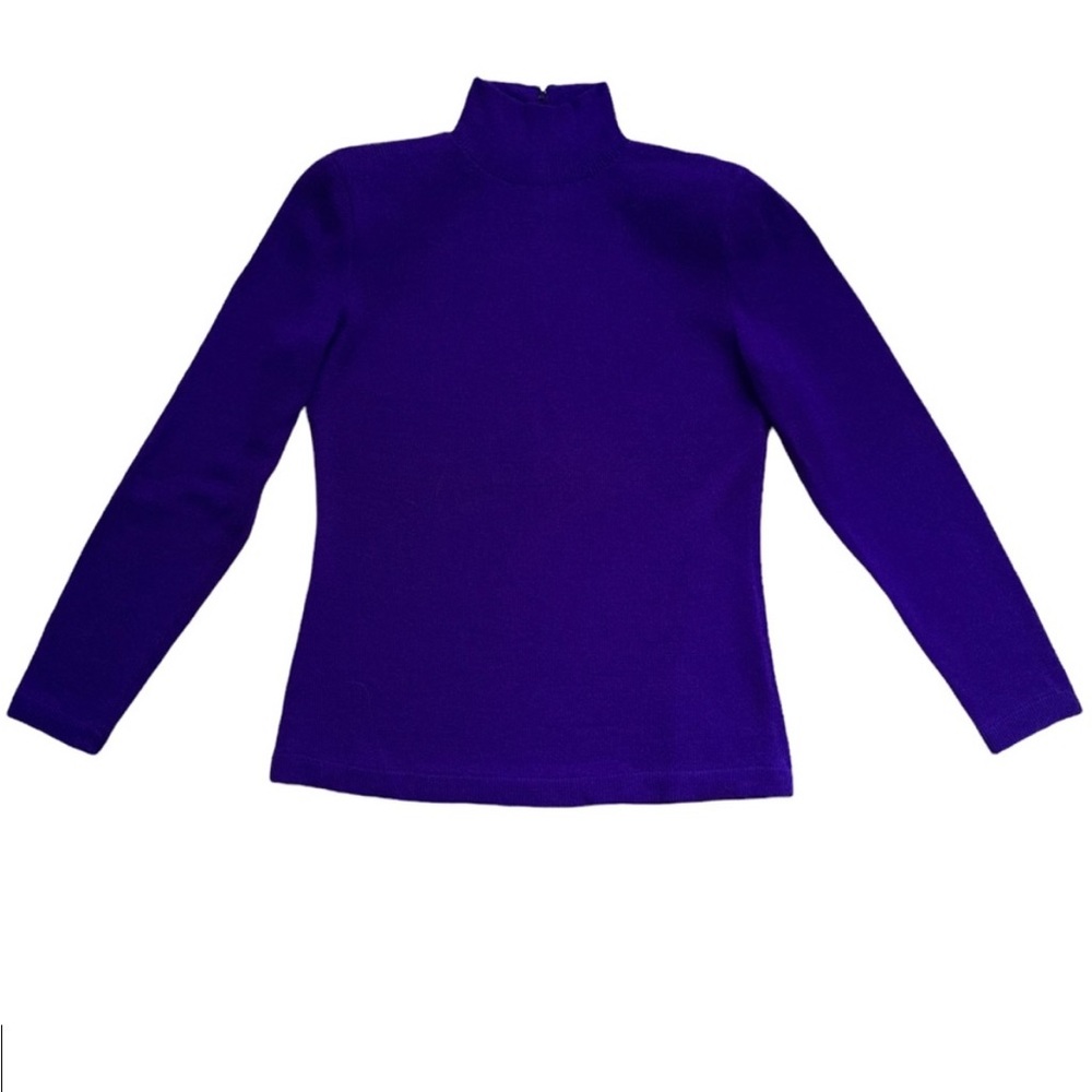 Purple knit St John turtleneck size small